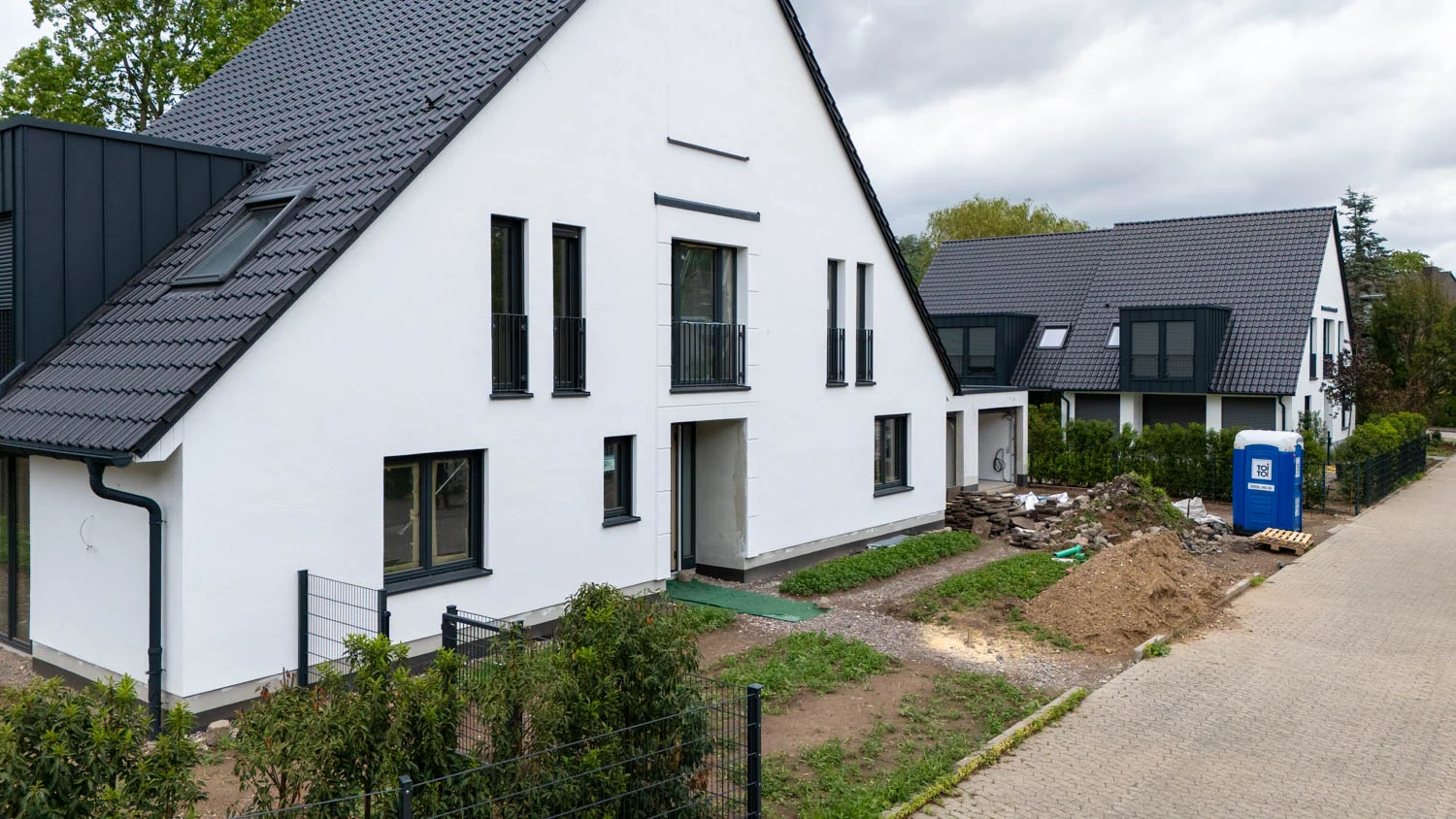 Neubau von Doppelhaushälften